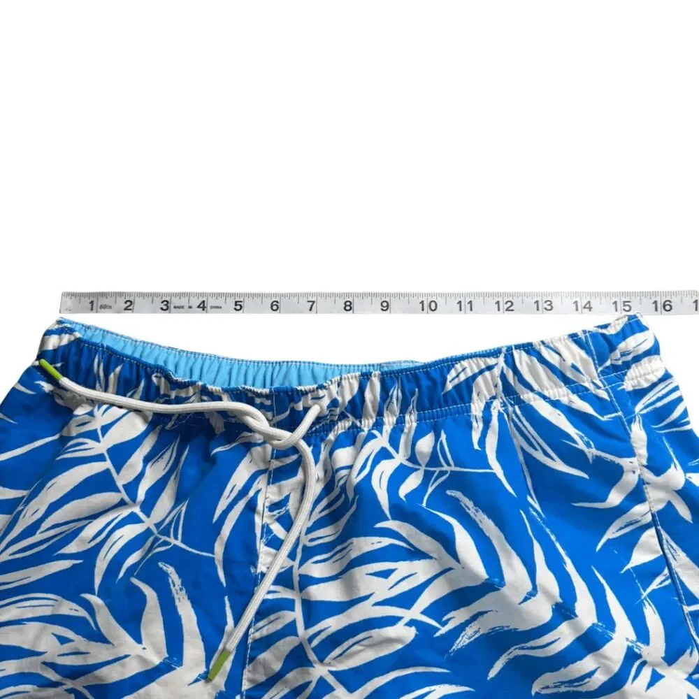 Tommy Bahama Men's Naples Happy Go Cargo Tropical Swim Shorts‎ Blue Size Medium